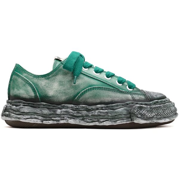 Maison Mihara Yasuhiro ミハラヤスヒロ メンズ スニーカー  【Maison Mihara Yasuhiro Peterson 23 OG Sole Faded Leather Low Green Black】  サイズ US_10(28.0cm) Green