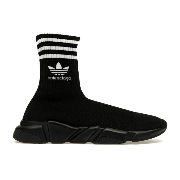 Balenciaga バレンシアガ メンズ スニーカー 【Balenciaga x adidas Speed Trainer Black】 サイズ US_8(26.0cm) Black|asty