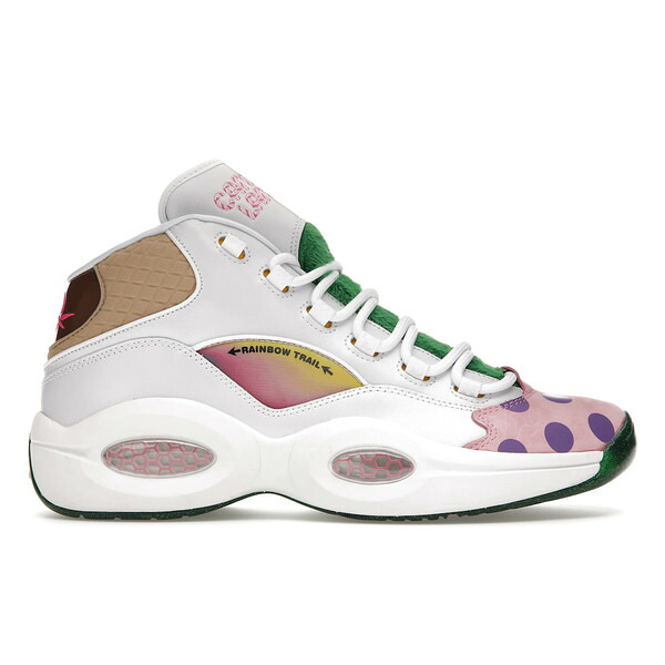 Reebok リーボック メンズ スニーカー  【Reebok Question Mid Candy Land】  大きさ US_10.5(28.5糎) White/Pixie Green/Goal Green