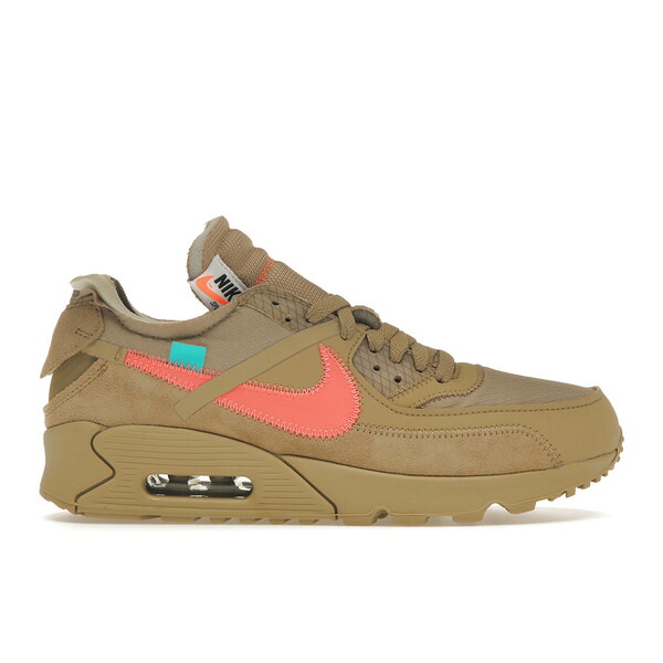 Nike ナイキ メンズ スニーカー  【Nike Air Max 90 Off-White Desert Ore】  大きさ US_10.5(28.5糎) Desert Ore/Desert Ore-Hyper Jade-Bright Mango