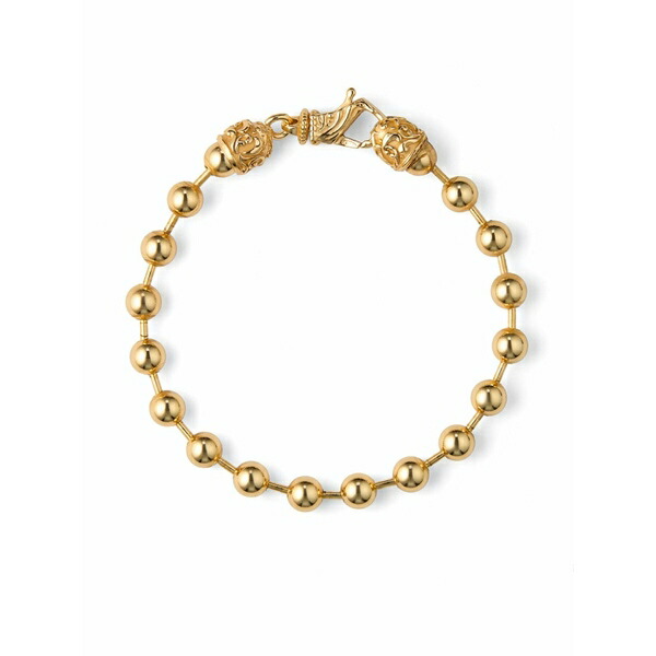 エマニュエレ ビコッキ メンズ 首飾り・チョー鉄道車両 佩び物 Gold-plated bead bracelet Gold