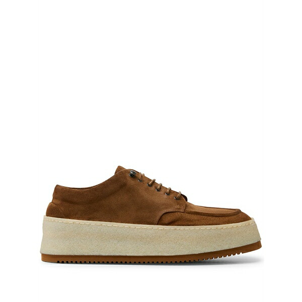 マーシル メンズ 御召しものシューズ シューズ Platform derby shoes Brown