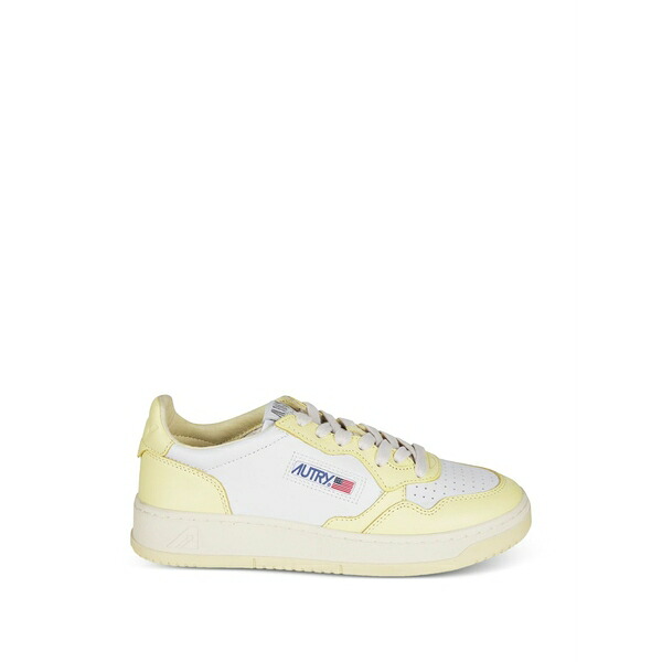 オートリー レディース スニーカー シューズ Panelled leather sneakers White