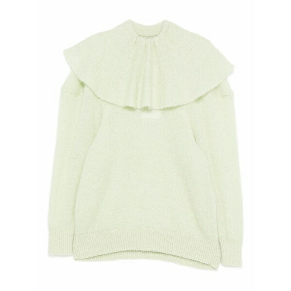 ビクターアンドロルフ レディース 編み物\u0026プルオーバー アウター Volant ruffled-neck sweater Green