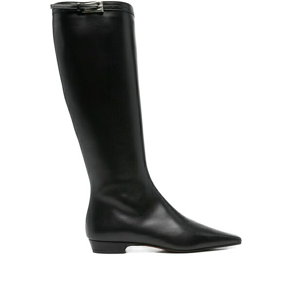 ロベルトフェスタ レディース ブーツ シューズ Buckle-fastening leather knee-high boots Black｜asty