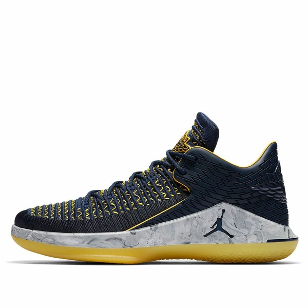 Jordan ジョーダン メンズ スニーカー 【Air Jordan 32 Low \u0027Michigan Wolverines\u0027 AA1256-405】  大きさ US_12.5(30.5糎)