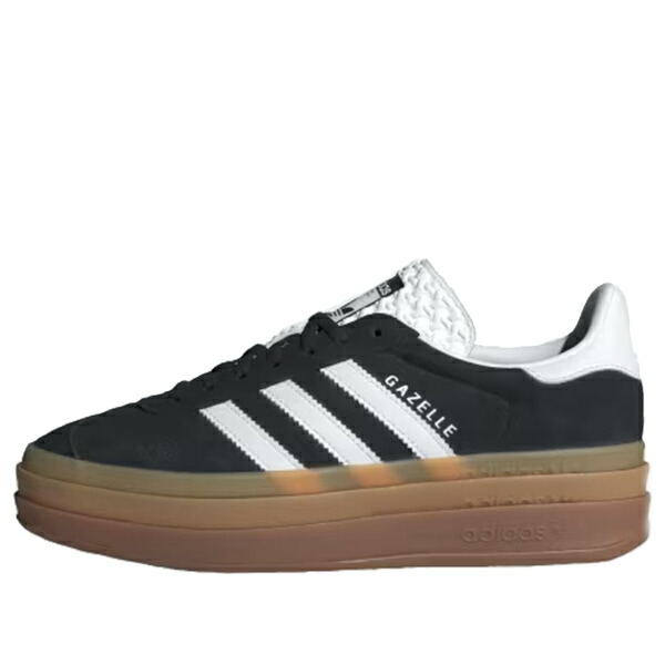 adidas アディダス レディース スニーカー Black/White/Gum 【(WMNS) adidas Gazelle Bold Black White Gum IE0876】  サイズ US_W_10.5