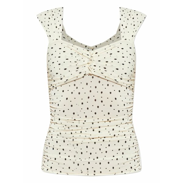 イザベル マラン レディース Tシャツ トップス Gemina polka-dot top Neutrals|asty