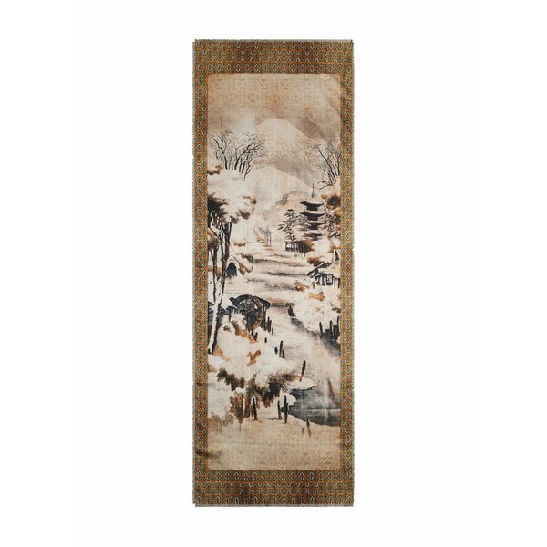 ピエール＝ルイ・マシア メンズ えり巻き・袈裟・えり巻き 付属物 Landscape-print scarf Neutrals