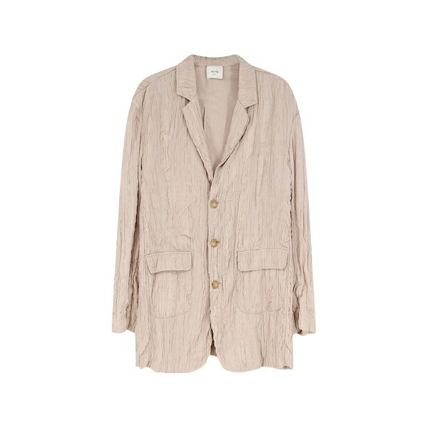 アリジ レディース 上衣＆上衣 アウター Flap-pockets wrinkled blazer Neutrals コート・ジャケット-レディースファッション