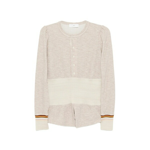 トーガ　ピューラ レディース Tシャツ トップス Double face t-shirt Neutrals｜asty