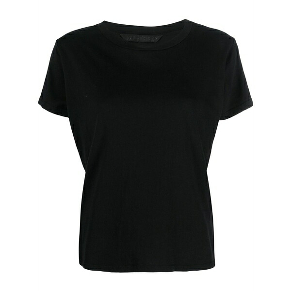 マザー レディース Tシャツ トップス Supima cotton short-sleeve t-shirt Black｜asty
