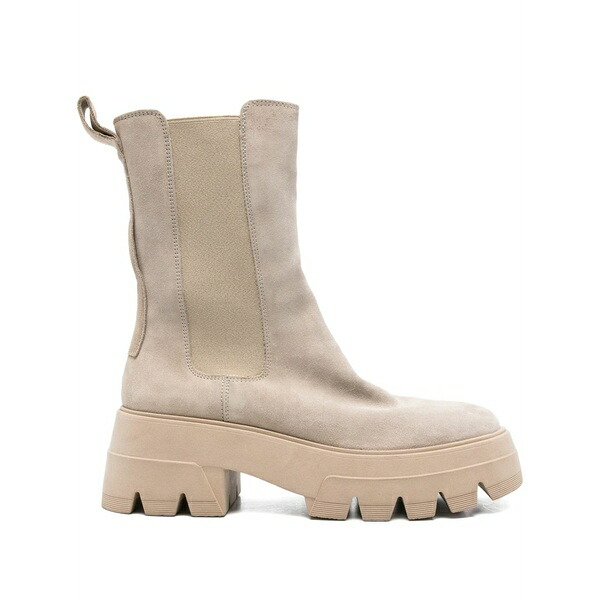 マルコポーロ レディース ブーツ シューズ 70粍 elasticated-panel platform boots Neutrals