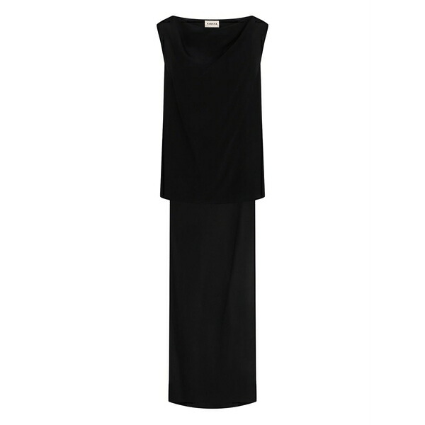 パロッシュ レディース シャツ トップス Sleeveless silk blouse Black｜asty