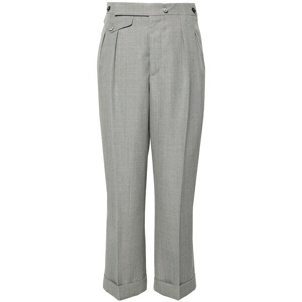 ヴィクトリア ベッカム レディース カジュアルパンツ ボトムス High-waist tailored trousers Grey|asty