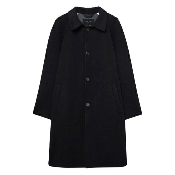 パート メンズ コート アウター Maurilio db button-up coat Blue|asty