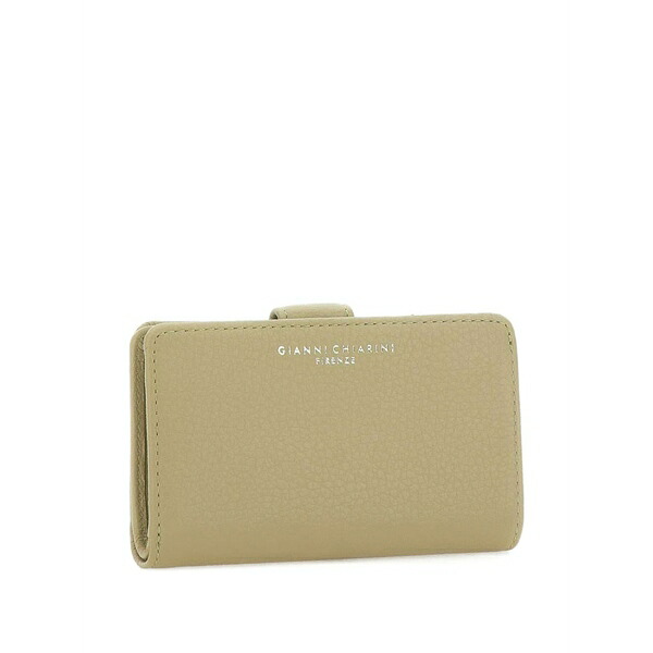 ジャンニ・キアリーニ レディース 札入れ 佩び物 Dollaro pebbled wallet Neutrals