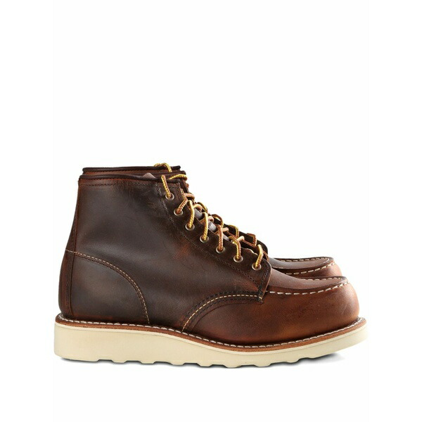レッドウィング レディース ブーツ シューズ Lace-up leather work boots Brown|asty