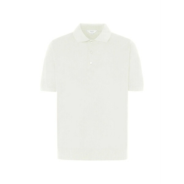 マロ メンズ ポロシャツ トップス Short-sleeve polo shirt White｜asty