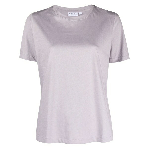 カルバンクライン レディース プルオーバー トップス Short-sleeved crew-neck t-shirt -