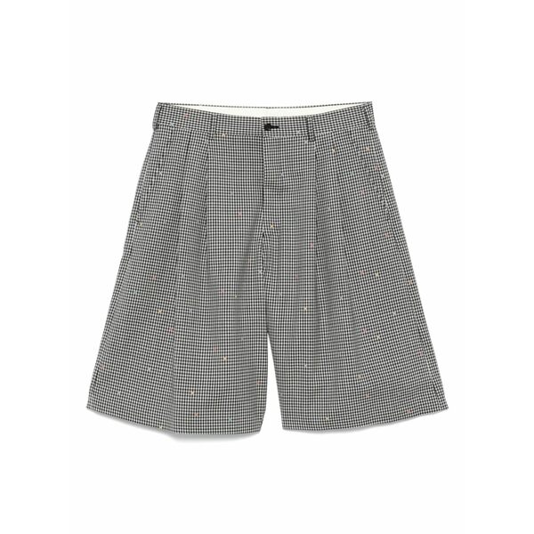 コムデギャルソン メンズ カジュアルパンツ ボトムス Plaid tailored shorts Black｜asty