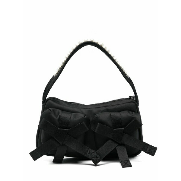 シモーネ・ロシャ レディース ショルダーバッグ バッグ Classic bow shoulder bag Black|asty