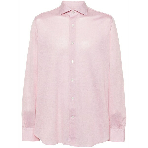 マッザレッリ メンズ プルオーバー トップス Spread-collar cotton shirt Pink
