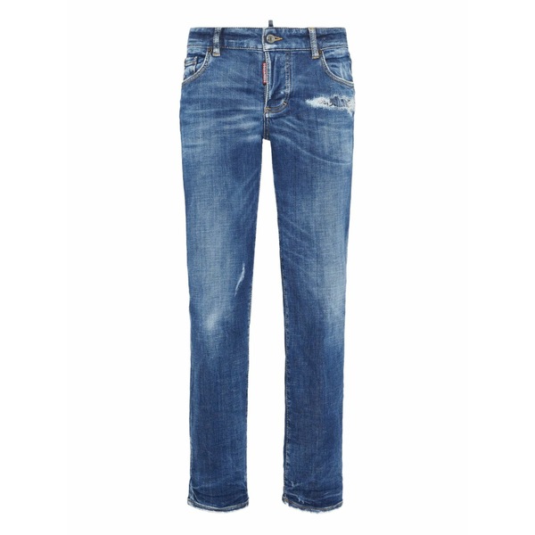 ディースクエアード レディース デニムパンツ ボトムス Logo-patch jeans Blue｜asty