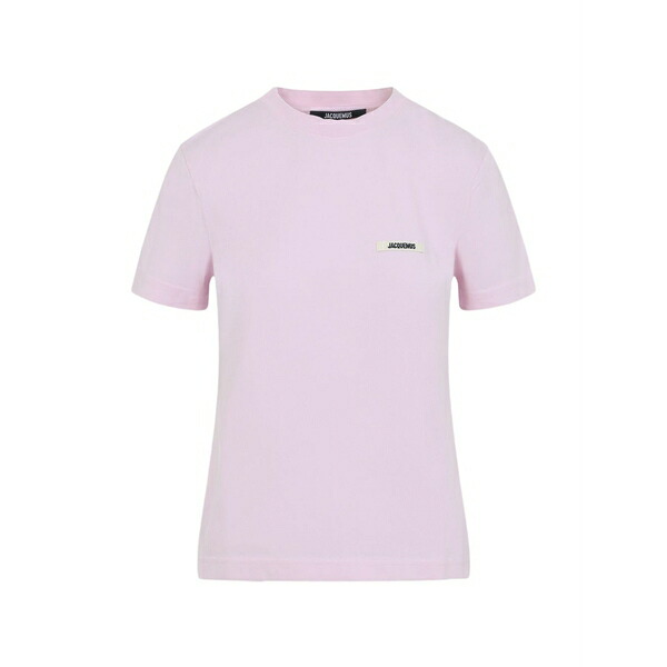 ジャクエムス レディース プルオーバー トップス Logo-patch t-shirt Pink