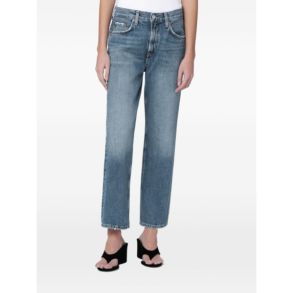 アゴルド レディース デニムパンツ ボトムス Valen frayed jeans Blue|asty