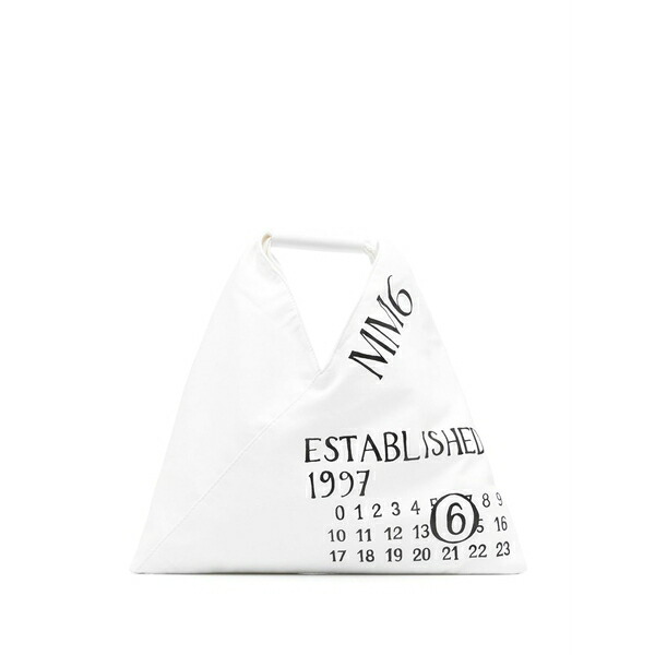 マルタンマルジェラ レディース トートバッグ バッグ Numbers-motif tote bag White｜asty