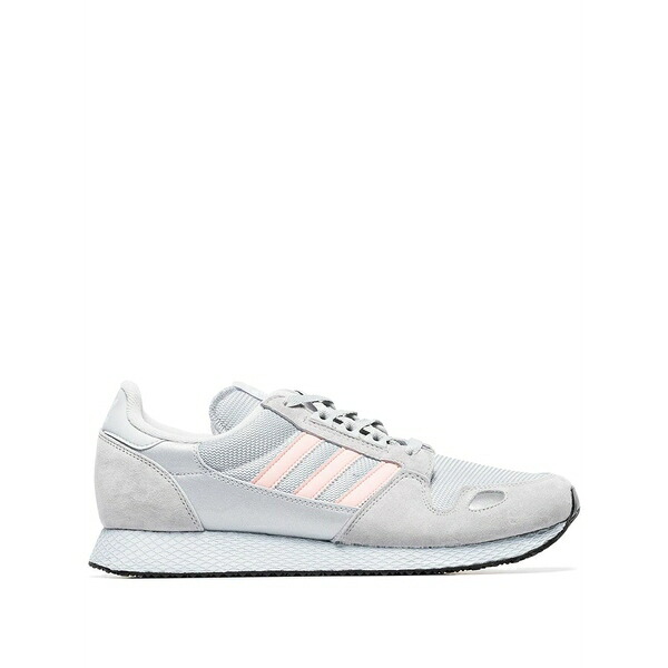 アディダス メンズ スニーカー シューズ Grey and pink zx 452 spzl suede sneakers Grey