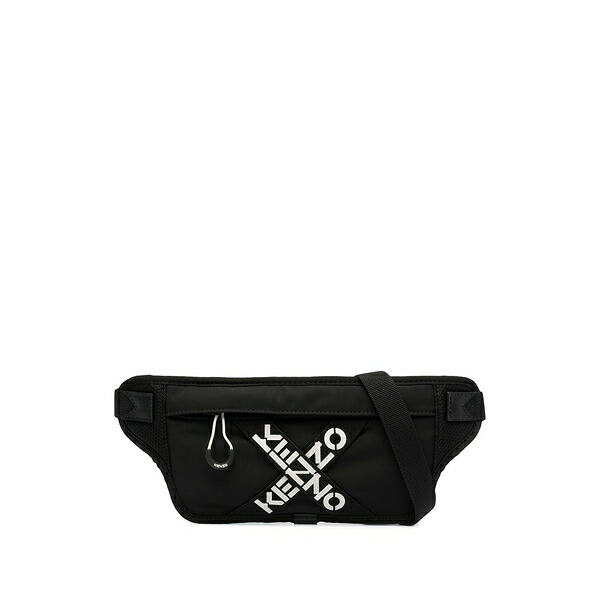 ケンゾー メンズ 商行為系 御徒面子 Logo-print belt bag Black