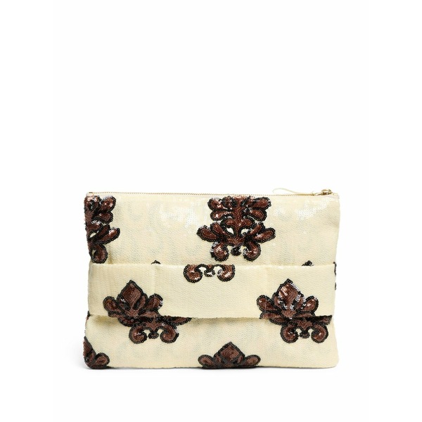 ラ・ダブル・ジェイ レディース クラッチペダル御徒面子 御徒面子 Ruffle clutch bag Neutrals