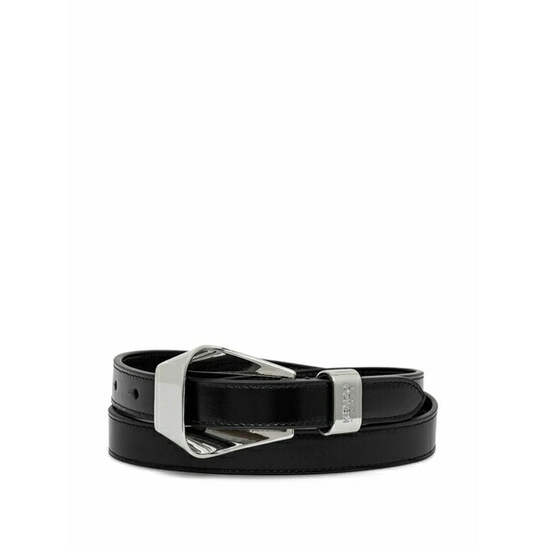 ケンゾー レディース 三尺帯 添え物 Metallic-buckle leather belt Black