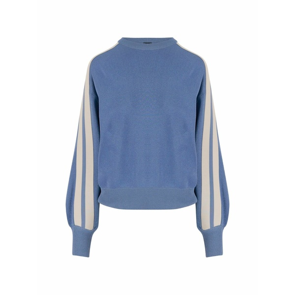 ピンコ レディース 編み物\u0026スウェーター アウター Striped sweater Blue