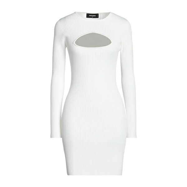【貨物輸送無料】 ディースクエアード レディース 衣装 トップス Mini dresses White