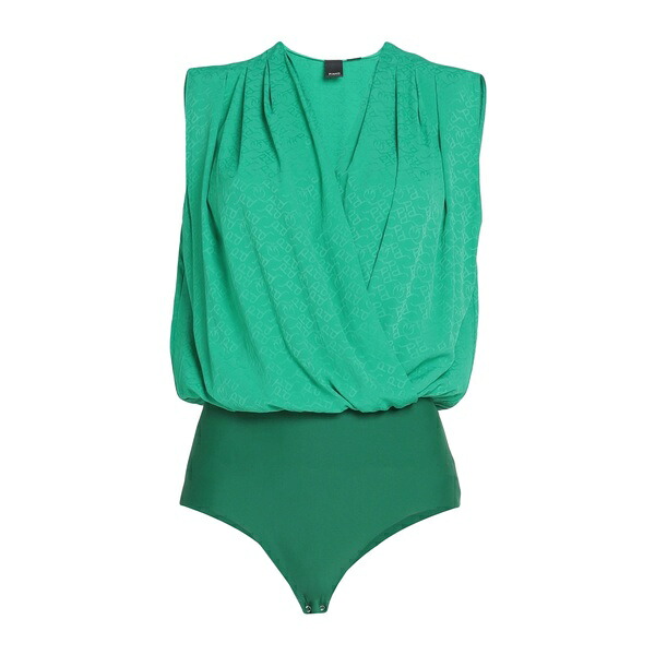 【送料無料】 ピンコ レディース Tシャツ トップス Bodysuits Green｜asty