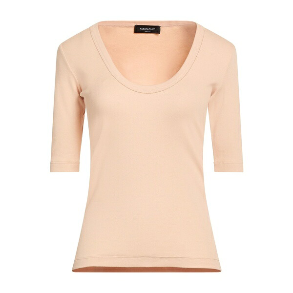 【送料無料】 ファビアナ フィリッピ レディース Tシャツ トップス T-shirts Orange|asty