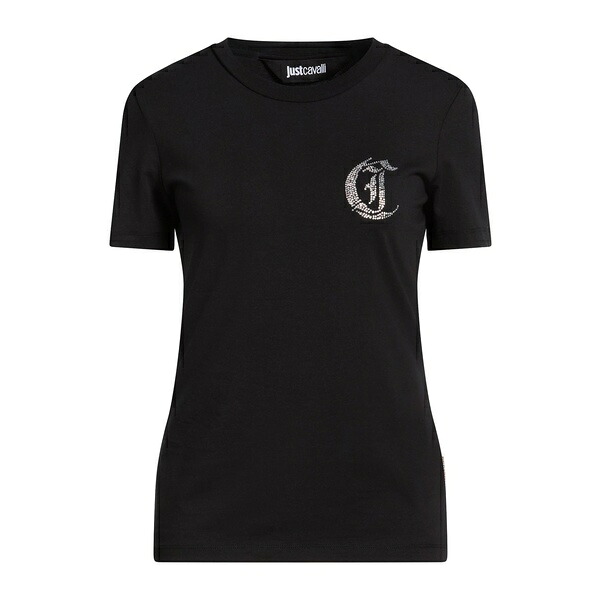 【貨物輸送無料】 ロベルトカヴァリ レディース ティーシャツ トップス T-shirts Black