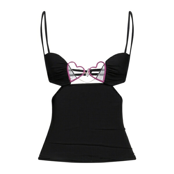 【貨物輸送無料】 ネンシ ドジャカ レディース ティーシャツ トップス Tops Black