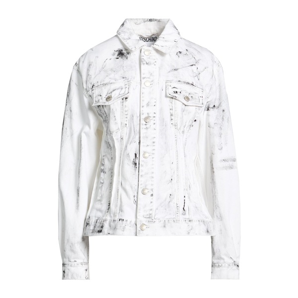 【貨物輸送無料】 モスキーノ レディース 上衣＆上衣 アウター Denim outerwear White
