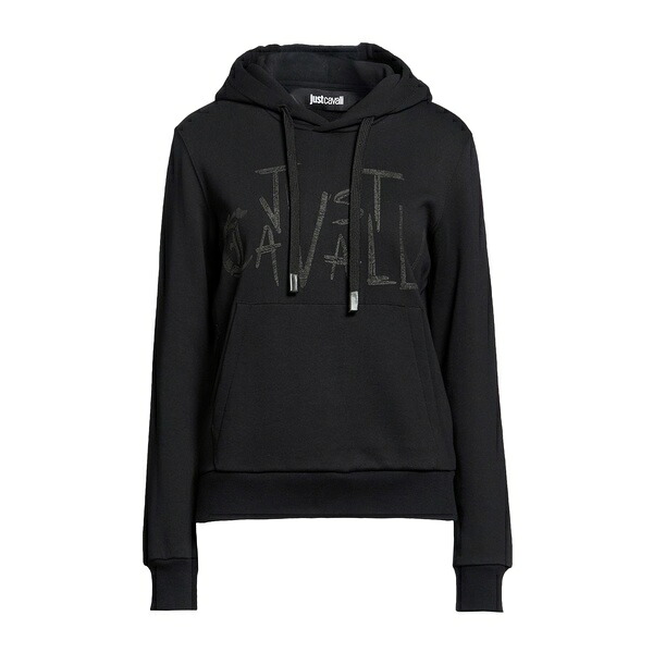 【貨物輸送無料】 ロベルトカヴァリ レディース パーカー・スウェットシャツ アウター Sweatshirts Black
