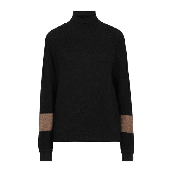 【送料無料】 グランサッソ レディース ニット&セーター アウター Turtlenecks Black|asty