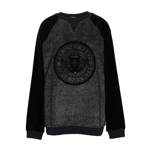 【貨物輸送無料】 バルマン レディース パーカー・スウェットシャツ アウター Sweatshirts Black