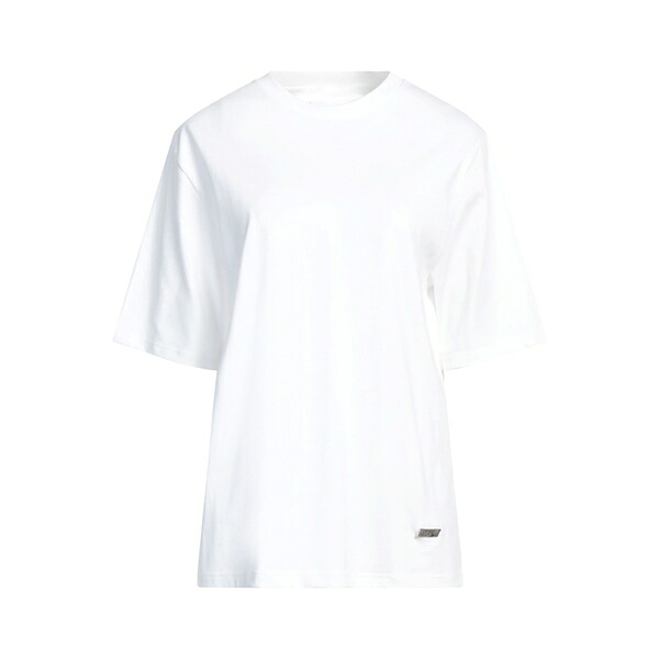 【送料無料】 ジル・サンダー レディース Tシャツ トップス T-shirts White|asty