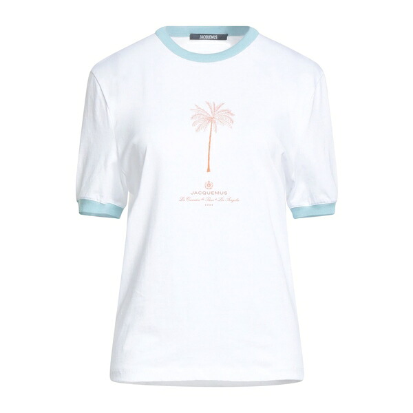 【貨物輸送無料】 ジャクエムス レディース プルオーバー トップス T-shirts White