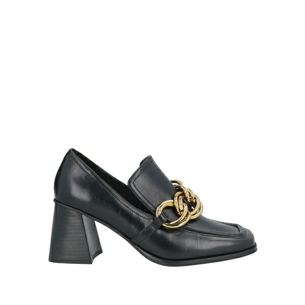 【送料無料】 ルチアーノ バラキーニ レディース スリッポン・ローファー シューズ Loafers Black|asty