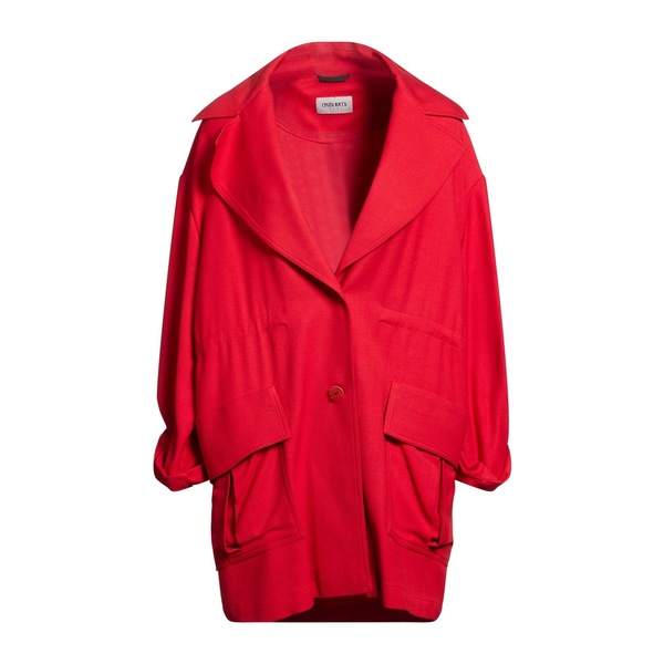 【送料無料】 チンツィア ロッカ レディース ジャケット＆ブルゾン アウター Overcoats & Trench Coats Red｜asty