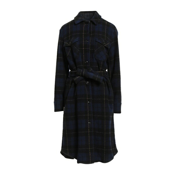 【貨物輸送無料】 羊毛 一財産 レディース 上衣＆上衣 アウター Coats Blue